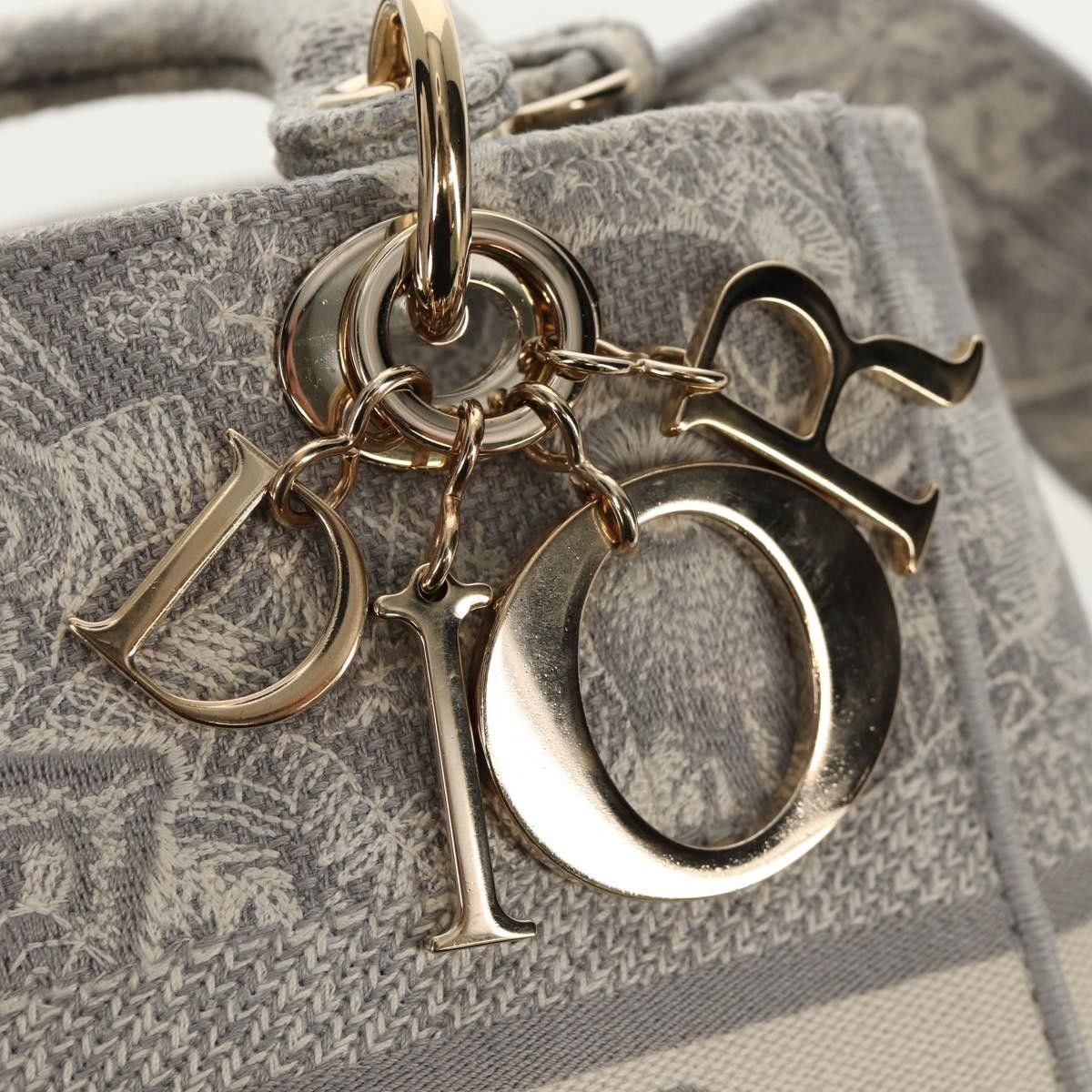 Dior Christian Dior Toile de Jouy Lady D-Lite Bag Embroidered Canvas Size ONE SIZE - 14 Thumbnail