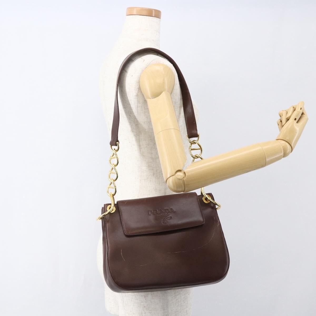 Prada Prada Vintage Shoulder Bag Leather Size ONE SIZE - 16 Thumbnail