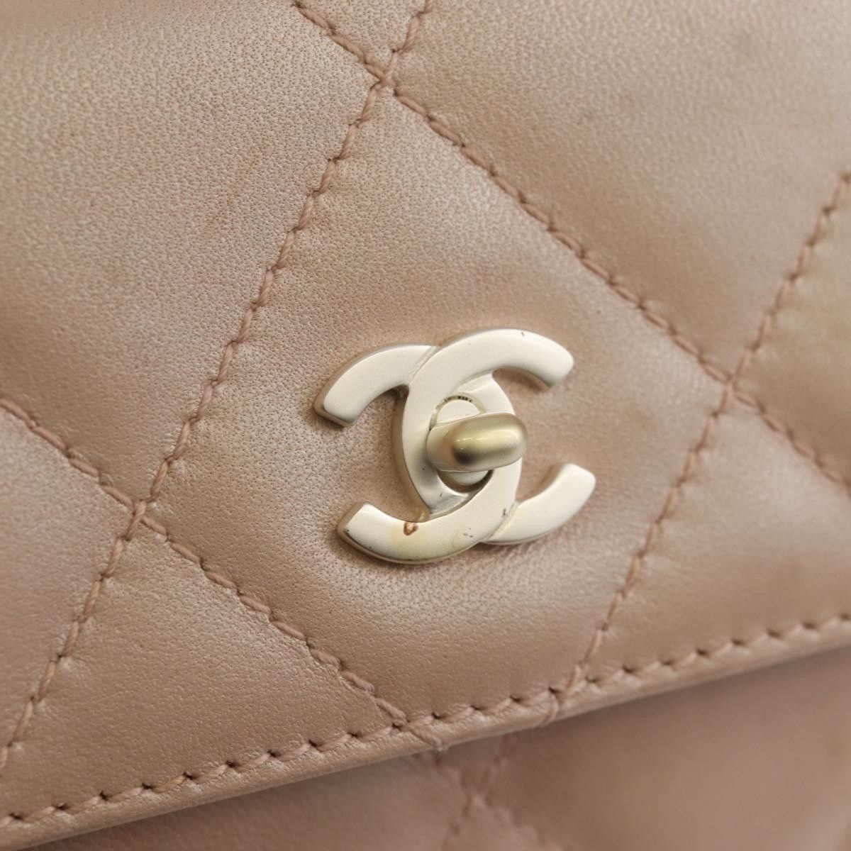 Chanel Chanel Vintage Top Handle Flap Bag Quilted Lambskin Size ONE SIZE - 12 Thumbnail
