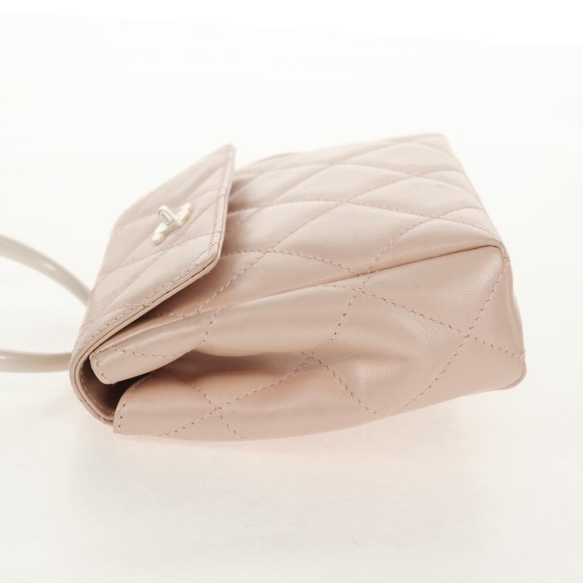 Chanel Chanel Vintage Top Handle Flap Bag Quilted Lambskin Size ONE SIZE - 3 Thumbnail