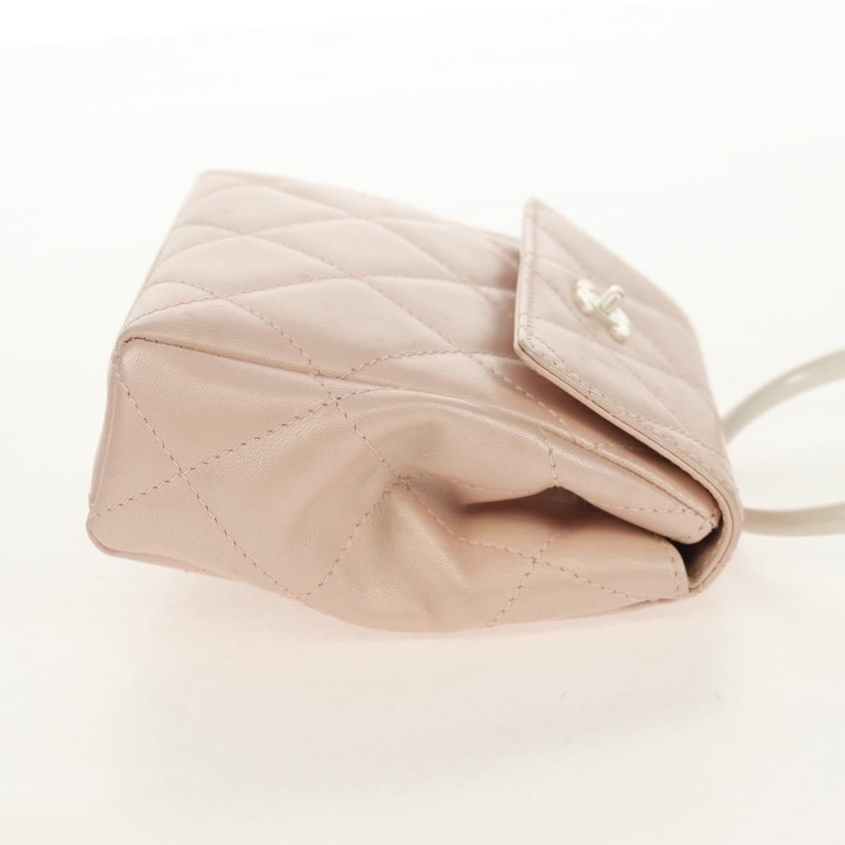 Chanel Chanel Vintage Top Handle Flap Bag Quilted Lambskin Size ONE SIZE - 4 Thumbnail