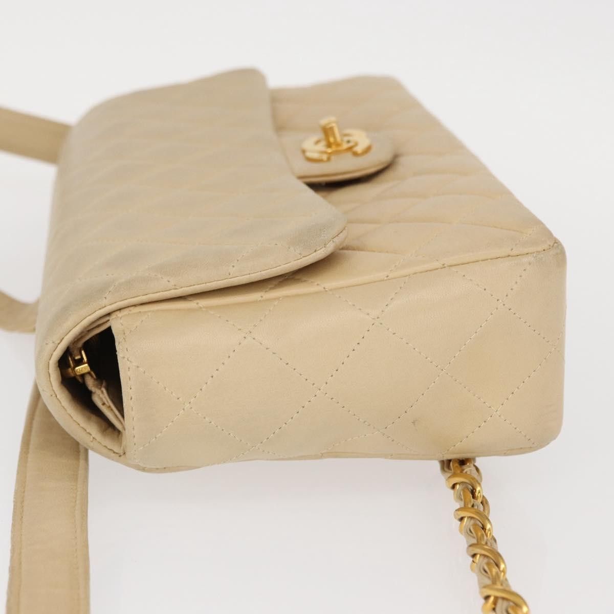 Chanel Chanel Vintage Classic Flap Quilted Lambskin Size ONE SIZE - 4 Thumbnail
