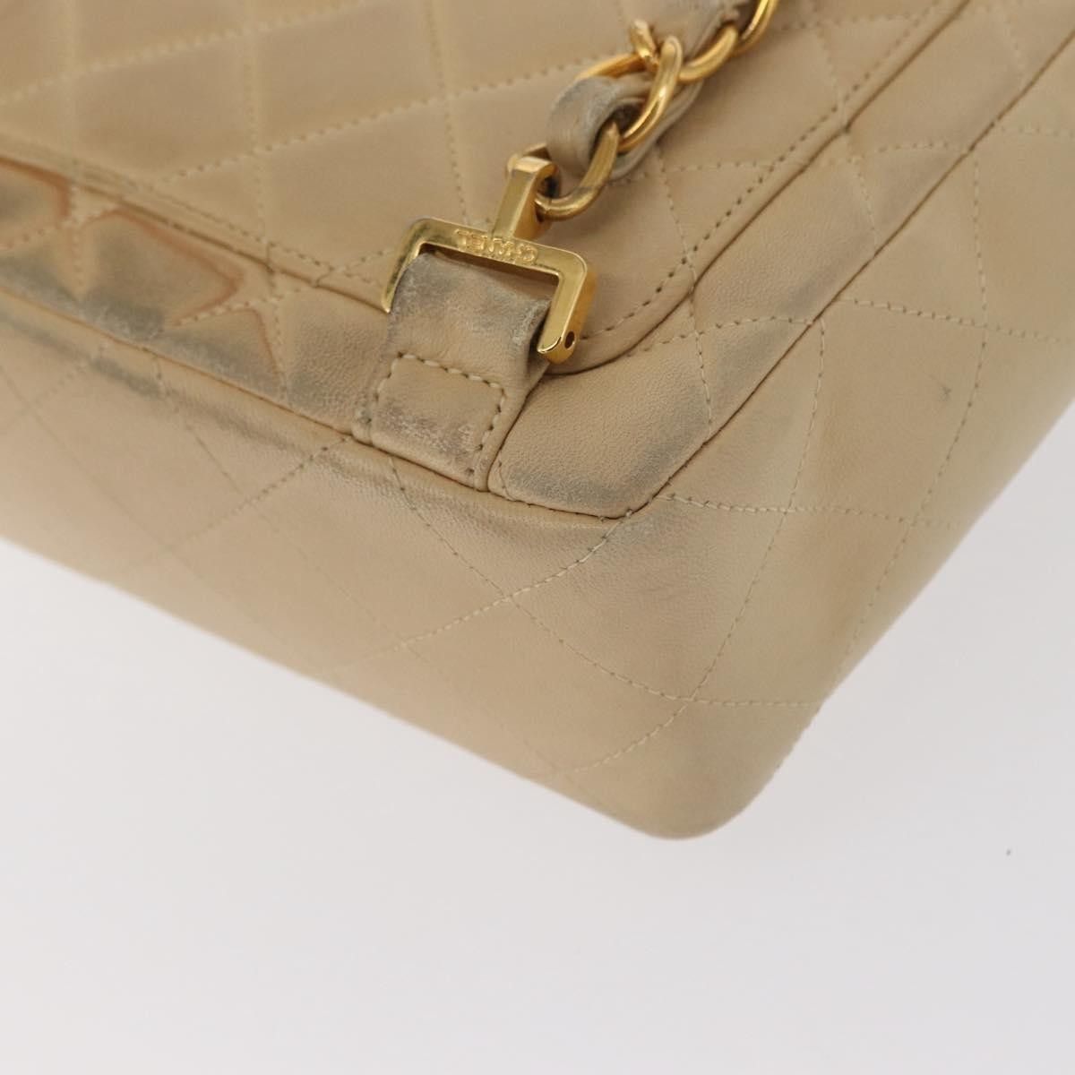 Chanel Chanel Vintage Classic Flap Quilted Lambskin Size ONE SIZE - 12 Thumbnail