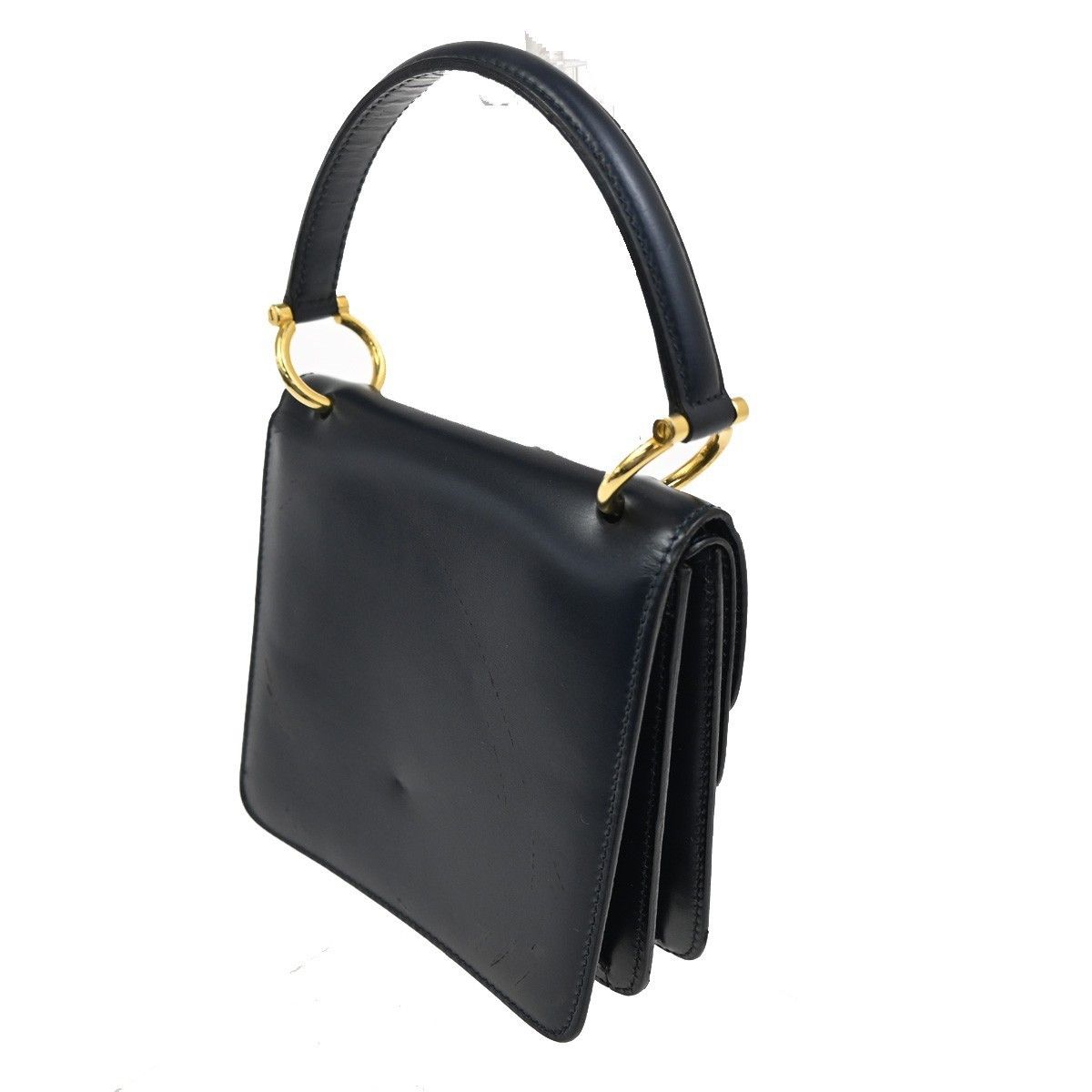 Celine Celine Gancini Handbag Leather Size ONE SIZE - 4 Thumbnail