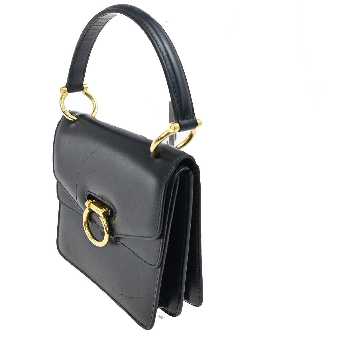 Celine Celine Gancini Handbag Leather Size ONE SIZE - 3 Thumbnail