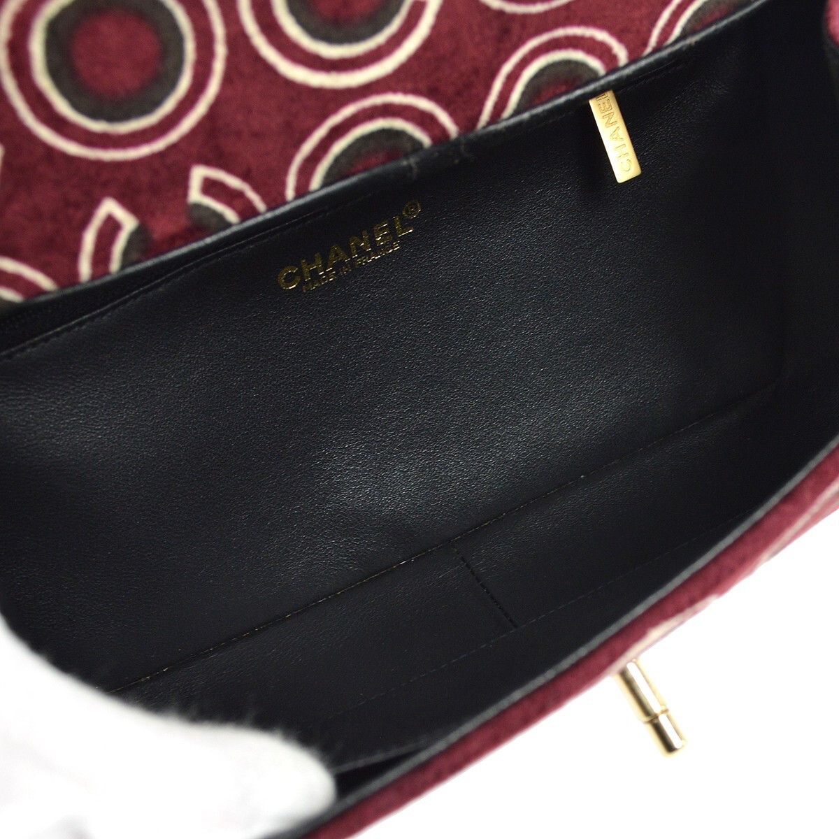 Chanel Chanel CC Top Handle Bag Coco Print Velvet Size ONE SIZE - 3 Thumbnail
