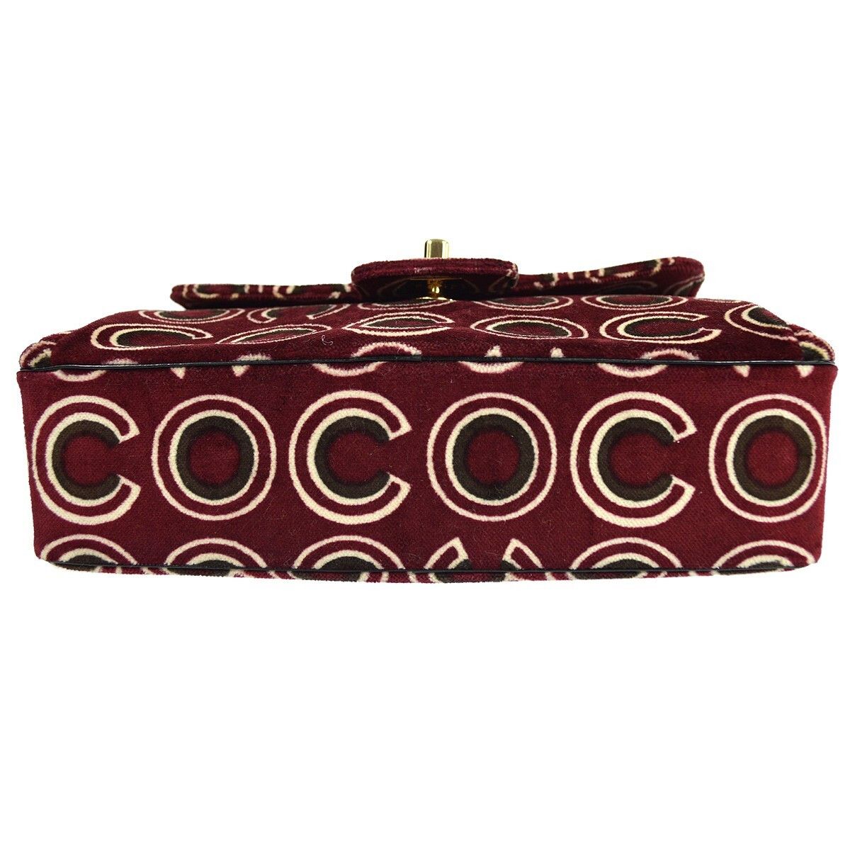 Chanel Chanel CC Top Handle Bag Coco Print Velvet Size ONE SIZE - 9 Thumbnail