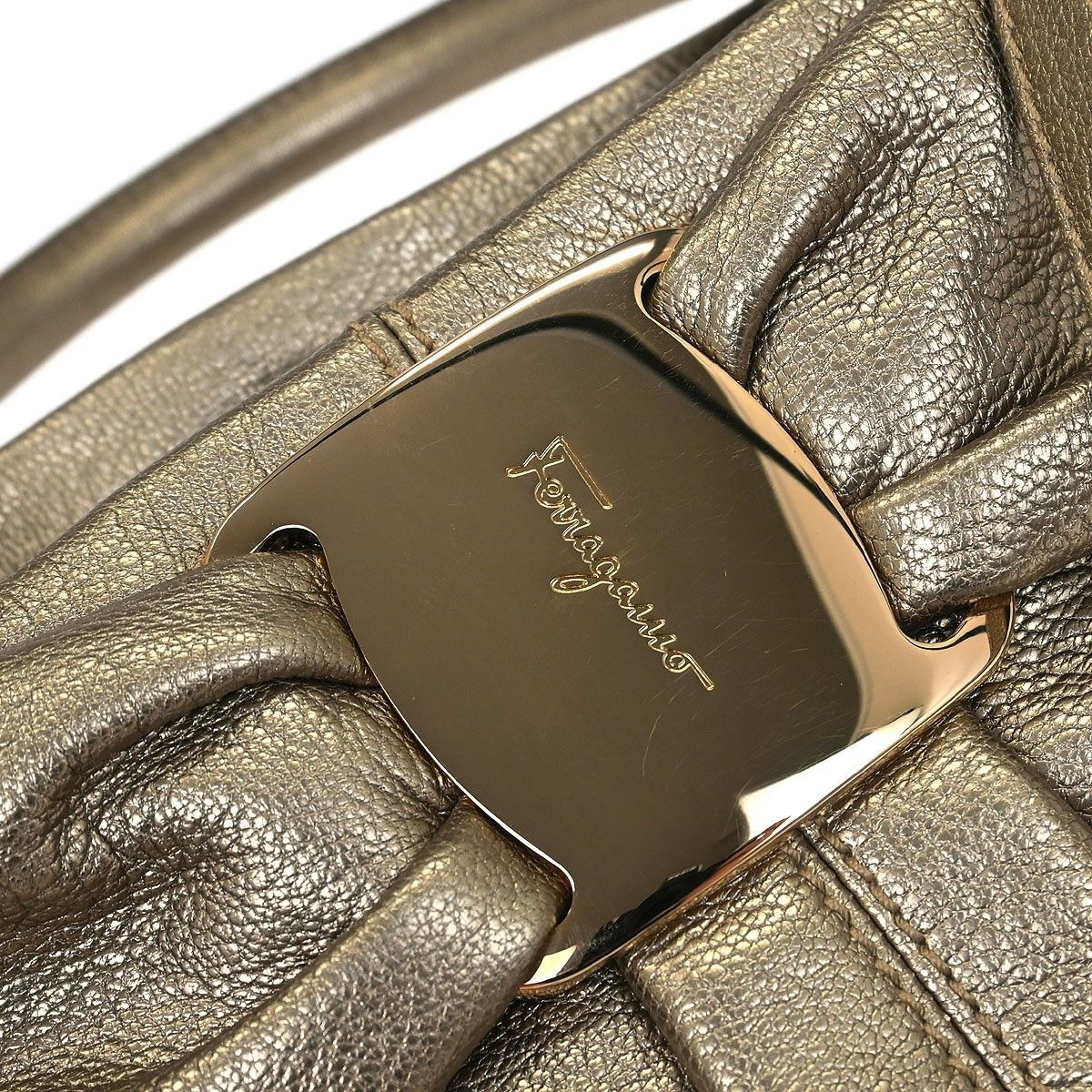 Salvatore Ferragamo Salvatore Ferragamo Vala Leather Size ONE SIZE - 8 Thumbnail