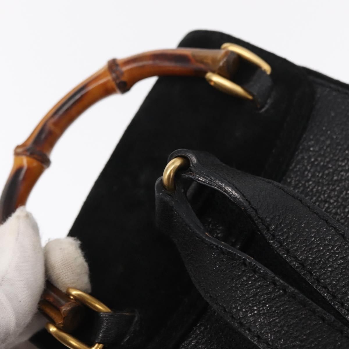 Gucci Gucci Vintage Bamboo Backpack Suede Size ONE SIZE - 15 Thumbnail