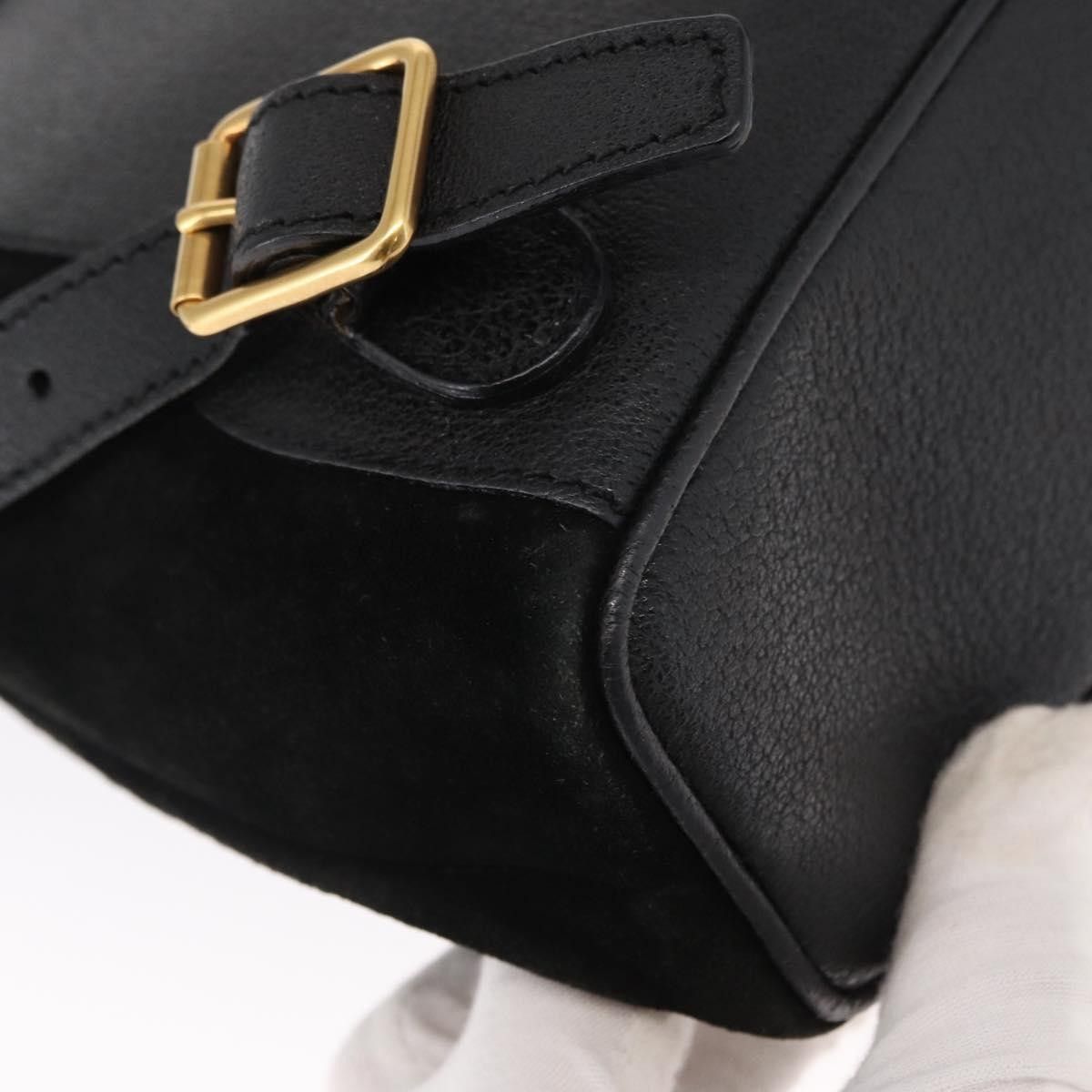Gucci Gucci Vintage Bamboo Backpack Suede Size ONE SIZE - 10 Thumbnail