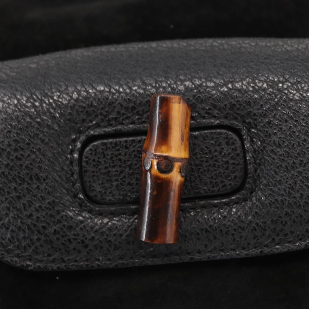 Gucci Gucci Vintage Bamboo Backpack Suede Size ONE SIZE - 20 Thumbnail