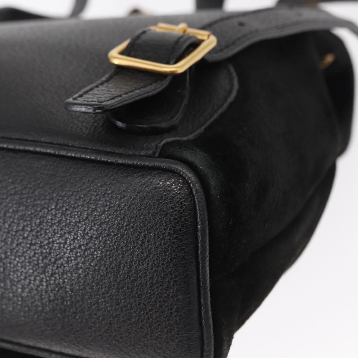 Gucci Gucci Vintage Bamboo Backpack Suede Size ONE SIZE - 11 Thumbnail
