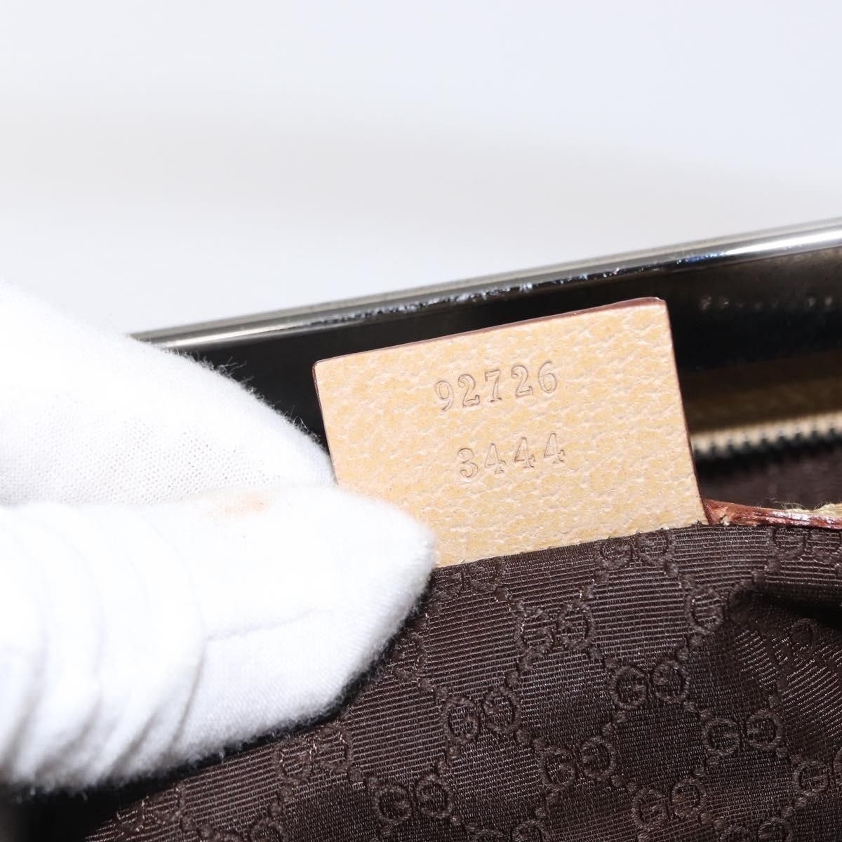 Gucci Gucci Vintage Handbag Leather Size ONE SIZE - 7 Thumbnail