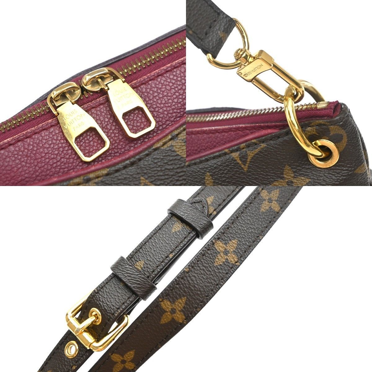 Louis Vuitton Louis Vuitton Pallas Tote Monogram Canvas with Leather Size ONE SIZE - 11 Thumbnail