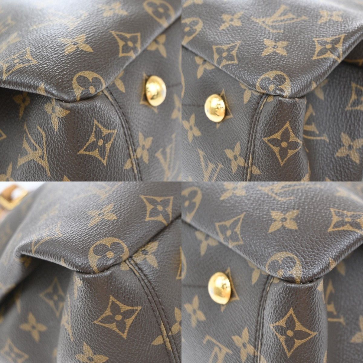 Louis Vuitton Louis Vuitton Pallas Tote Monogram Canvas with Leather Size ONE SIZE - 9 Thumbnail