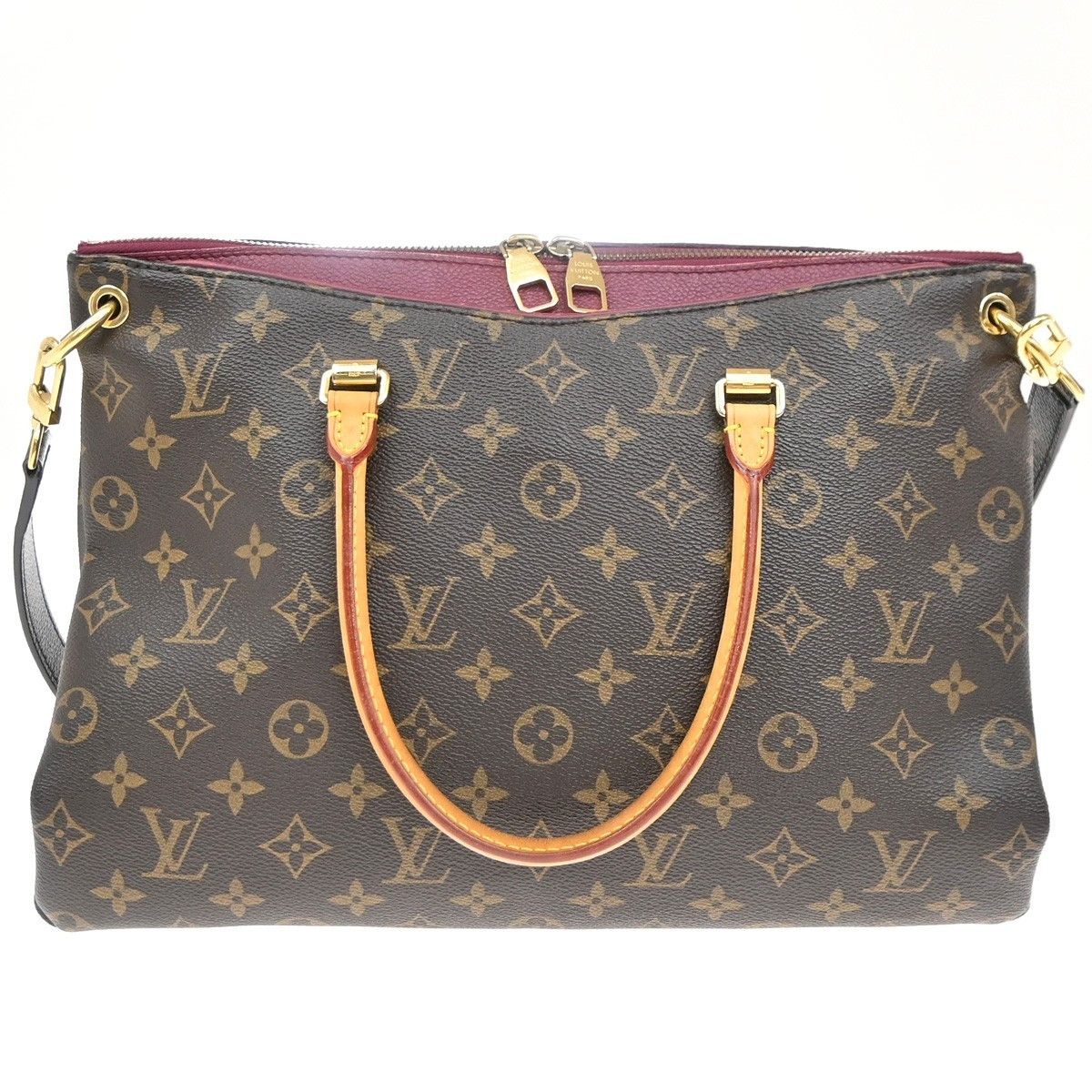 Louis Vuitton Louis Vuitton Pallas Tote Monogram Canvas with Leather Size ONE SIZE - 2 Thumbnail