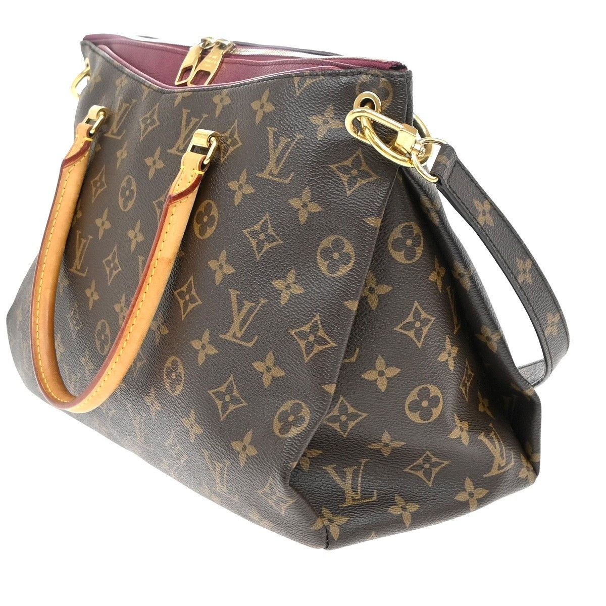 Louis Vuitton Louis Vuitton Pallas Tote Monogram Canvas with Leather Size ONE SIZE - 4 Thumbnail