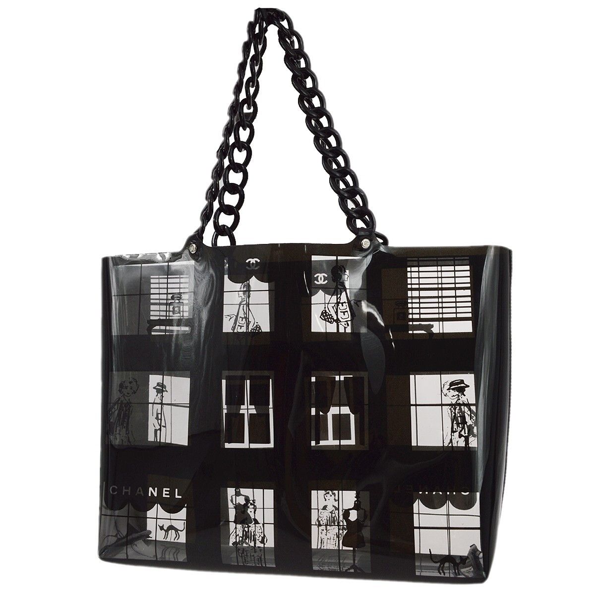 Chanel Chanel Coco Window Tote Printed Vinyl Size ONE SIZE - 2 Thumbnail