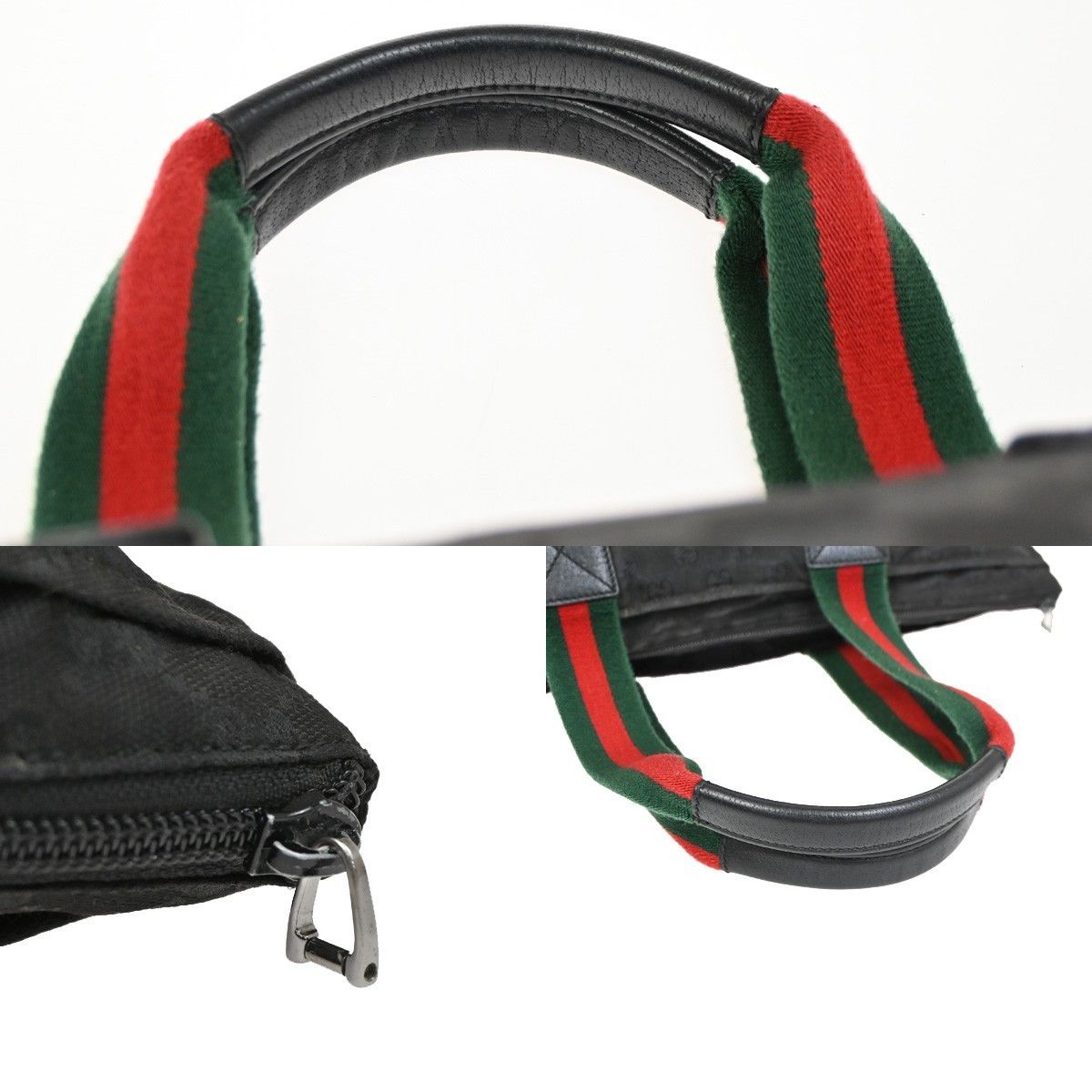 Gucci Gucci Web Zip Tote GG Nylon Size ONE SIZE - 10 Thumbnail