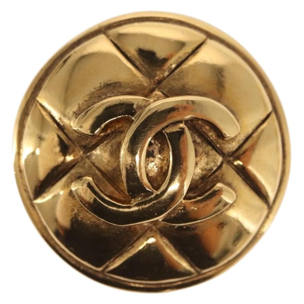 Chanel Chanel Vintage CC Round Clip-On Earrings Metal Size ONE SIZE - 2 Thumbnail