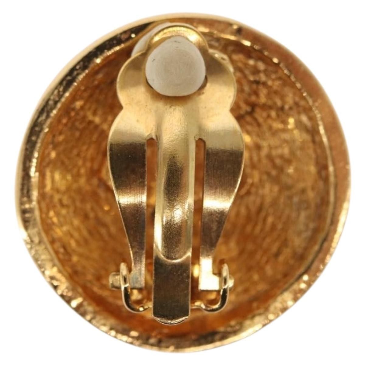 Chanel Chanel Vintage CC Round Clip-On Earrings Metal Size ONE SIZE - 3 Thumbnail