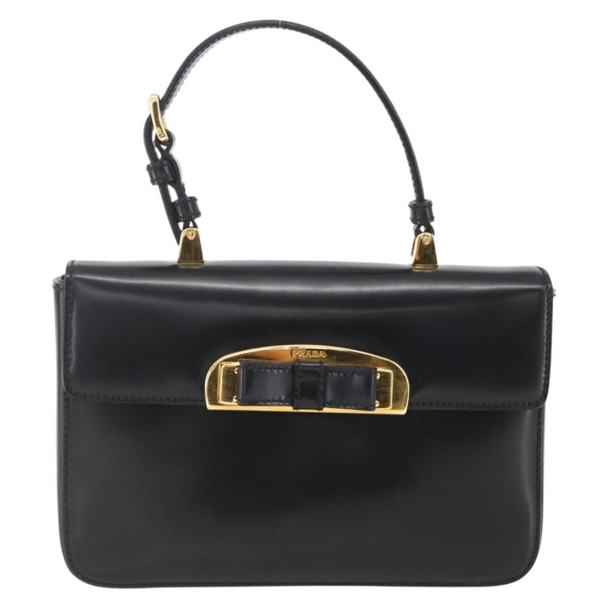 Prada Prada Bow Top handle bag Leather Size ONE SIZE - 19 Thumbnail
