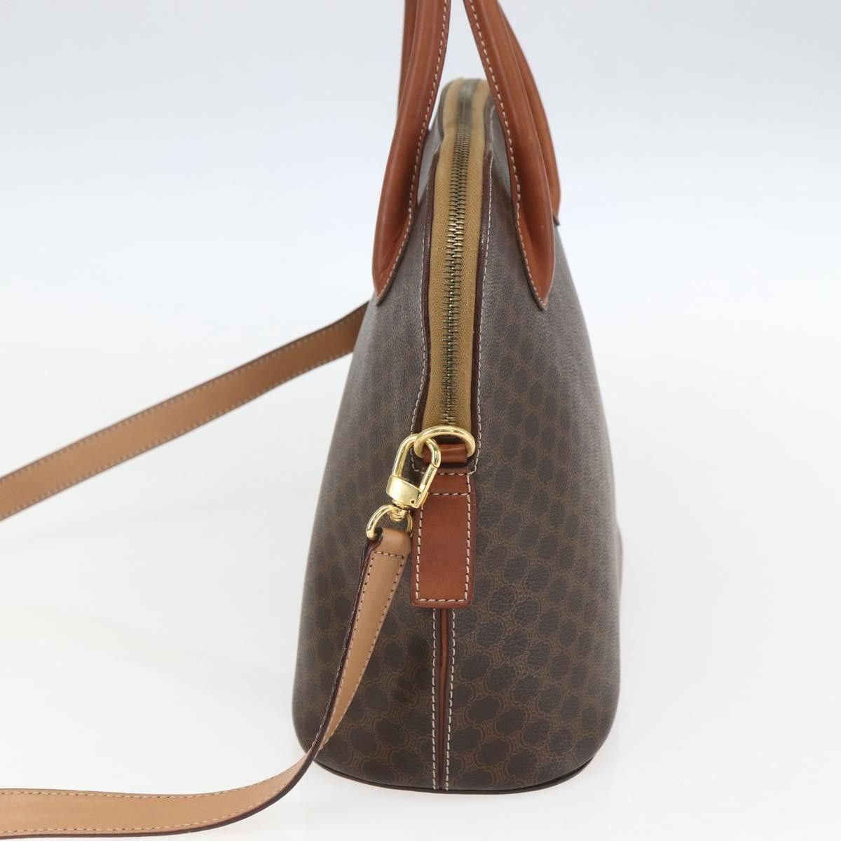 Celine Celine Vintage Macadam Handbag Canvas and Leather Size ONE SIZE - 4 Thumbnail