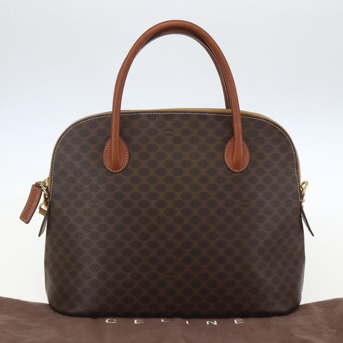 Celine Celine Vintage Macadam Handbag Canvas and Leather Size ONE SIZE - 13 Thumbnail