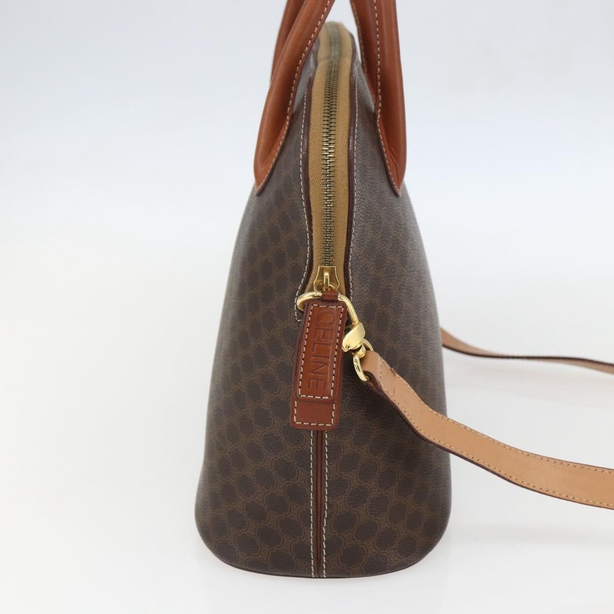 Celine Celine Vintage Macadam Handbag Canvas and Leather Size ONE SIZE - 3 Thumbnail