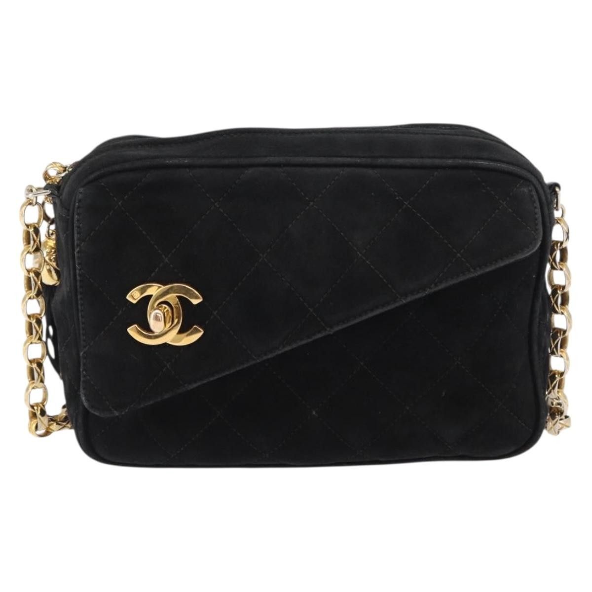 Chanel Chanel Vintage Front Pocket Camera Bag Quilted Suede Size ONE SIZE - 17 Thumbnail