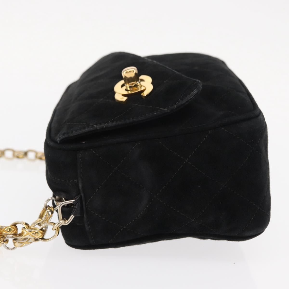 Chanel Chanel Vintage Front Pocket Camera Bag Quilted Suede Size ONE SIZE - 4 Thumbnail