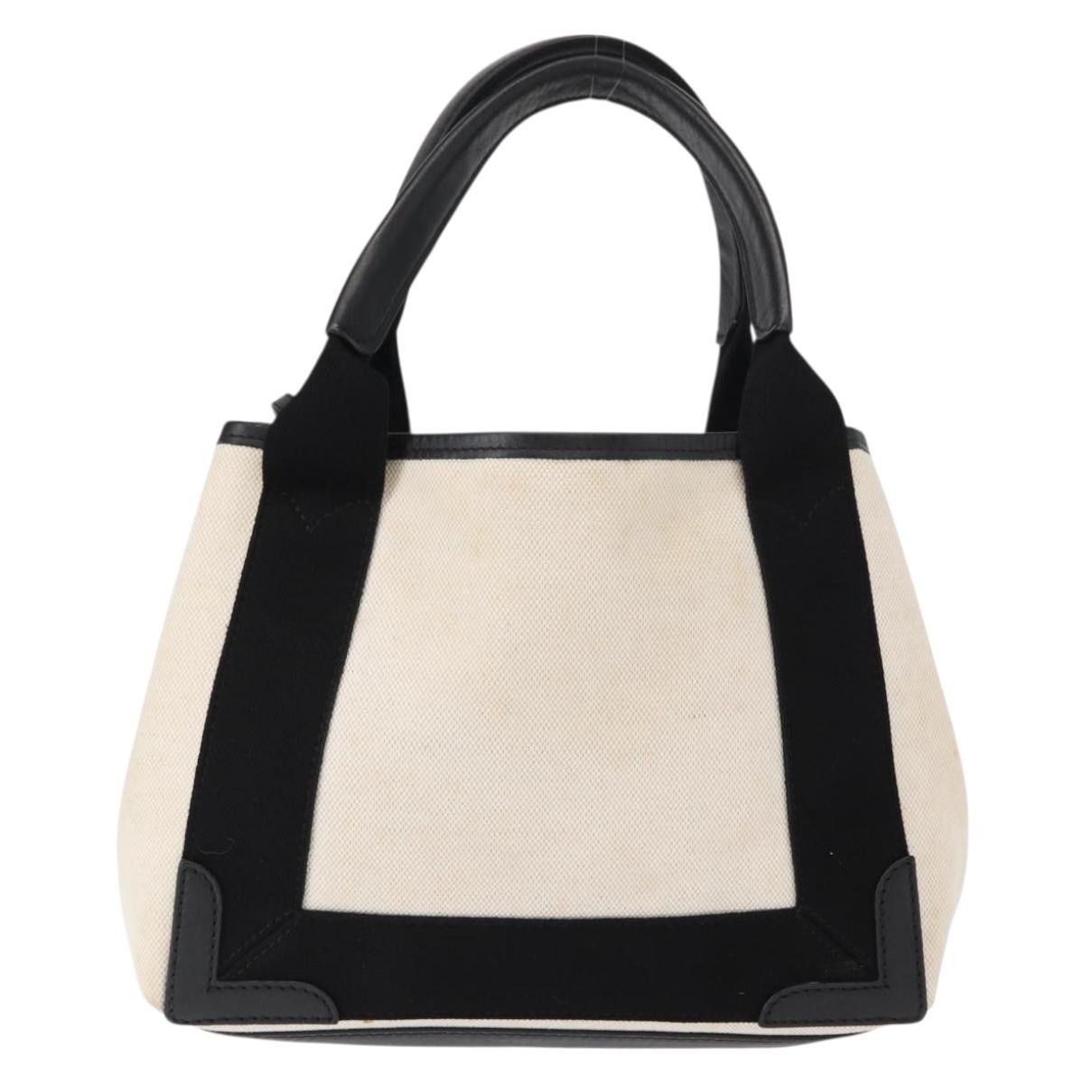 Balenciaga Balenciaga Navy Cabas Canvas with Leather Size ONE SIZE - 2 Thumbnail