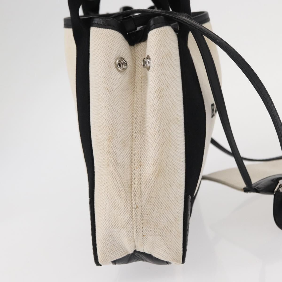 Balenciaga Balenciaga Navy Cabas Canvas with Leather Size ONE SIZE - 4 Thumbnail