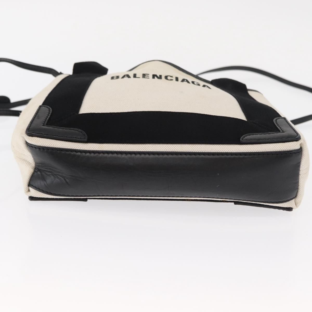 Balenciaga Balenciaga Navy Cabas Canvas with Leather Size ONE SIZE - 17 Thumbnail