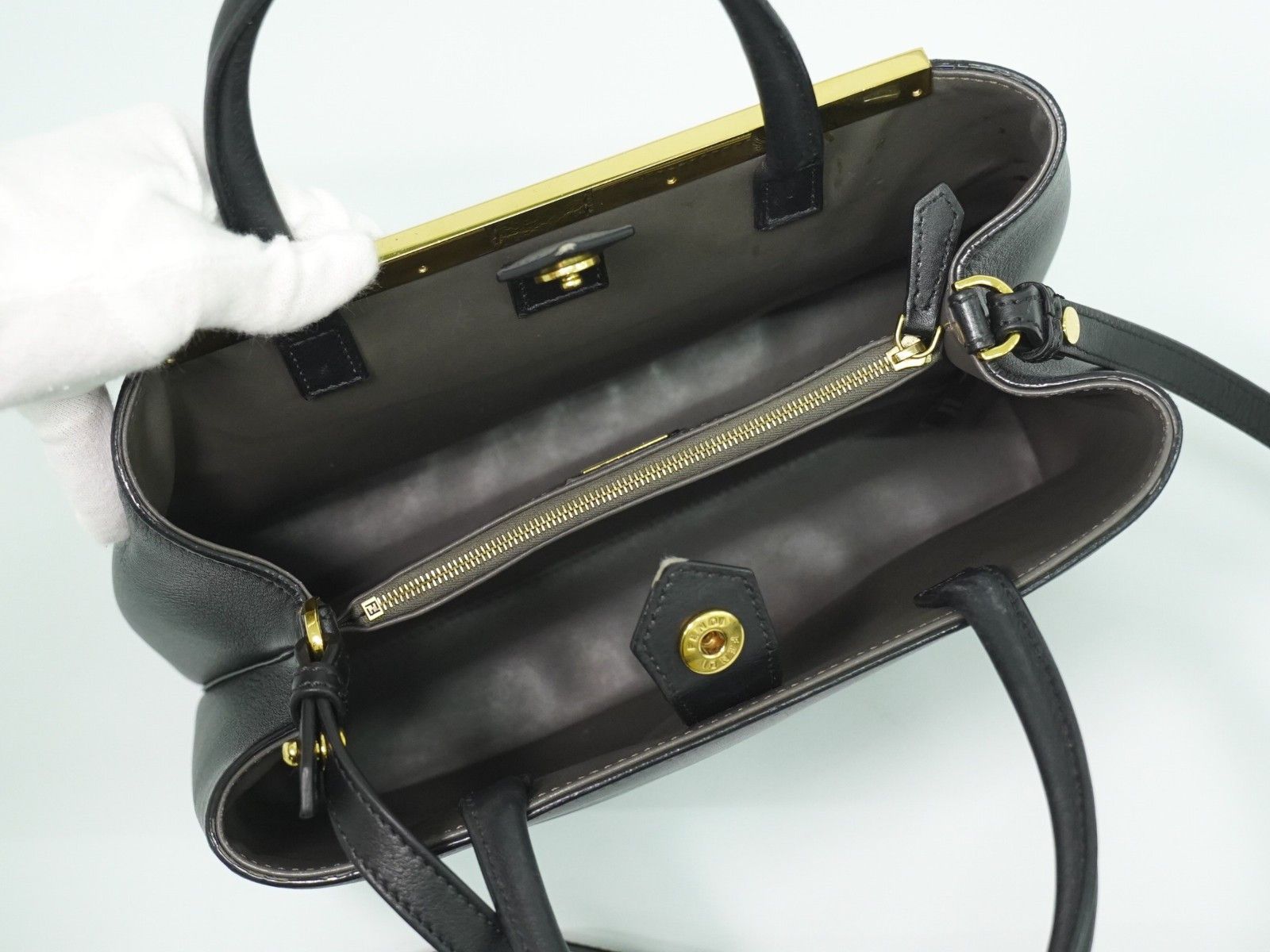 Fendi Fendi 2Jours Bag Leather Size ONE SIZE - 4 Thumbnail