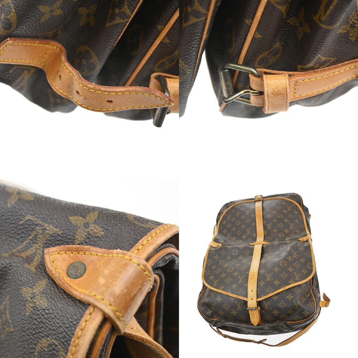 Louis Vuitton Louis Vuitton Saumur Handbag Monogram Canvas Size ONE SIZE - 16 Thumbnail