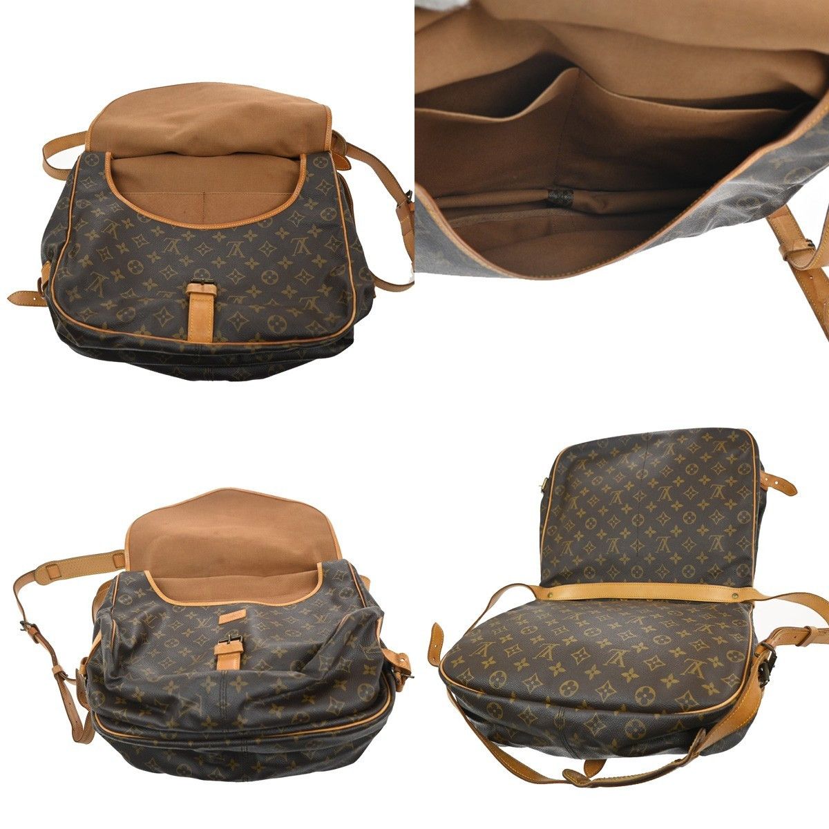 Louis Vuitton Louis Vuitton Saumur Handbag Monogram Canvas Size ONE SIZE - 10 Thumbnail
