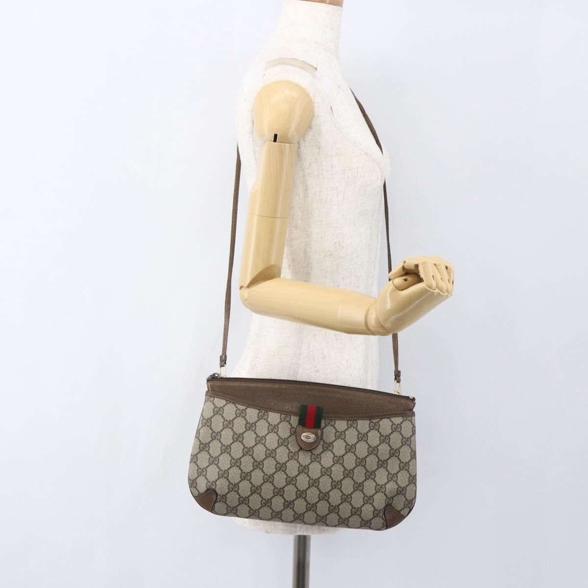 Gucci Gucci Vintage Web Crossbody Bag GG Coated Canvas Size ONE SIZE - 13 Thumbnail
