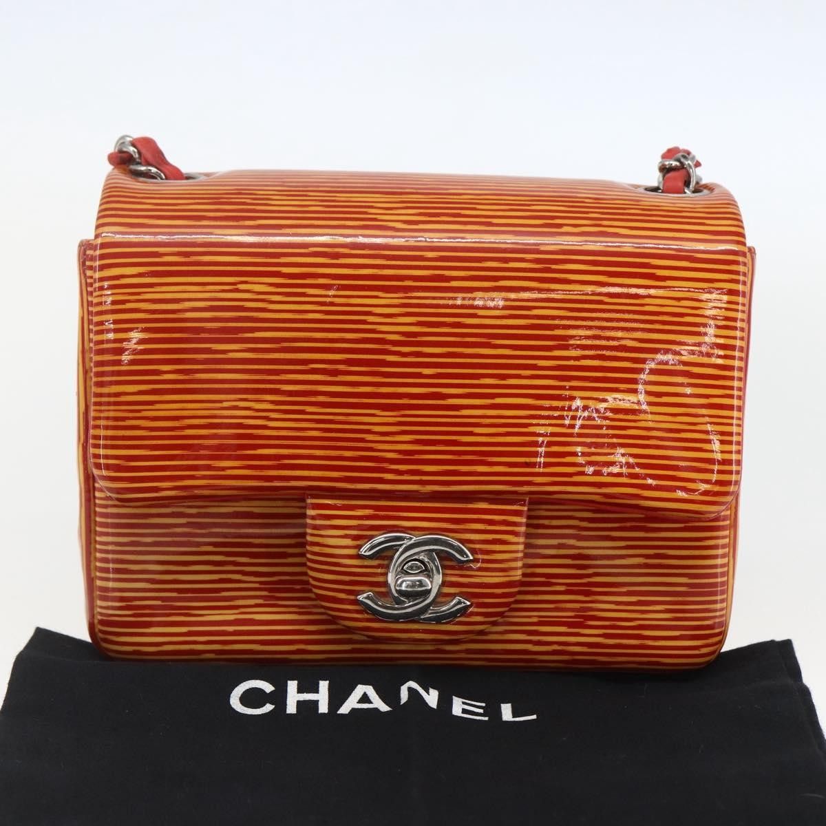 Chanel Chanel Square Classic Single Flap Bag Printed Patent Size ONE SIZE - 14 Thumbnail