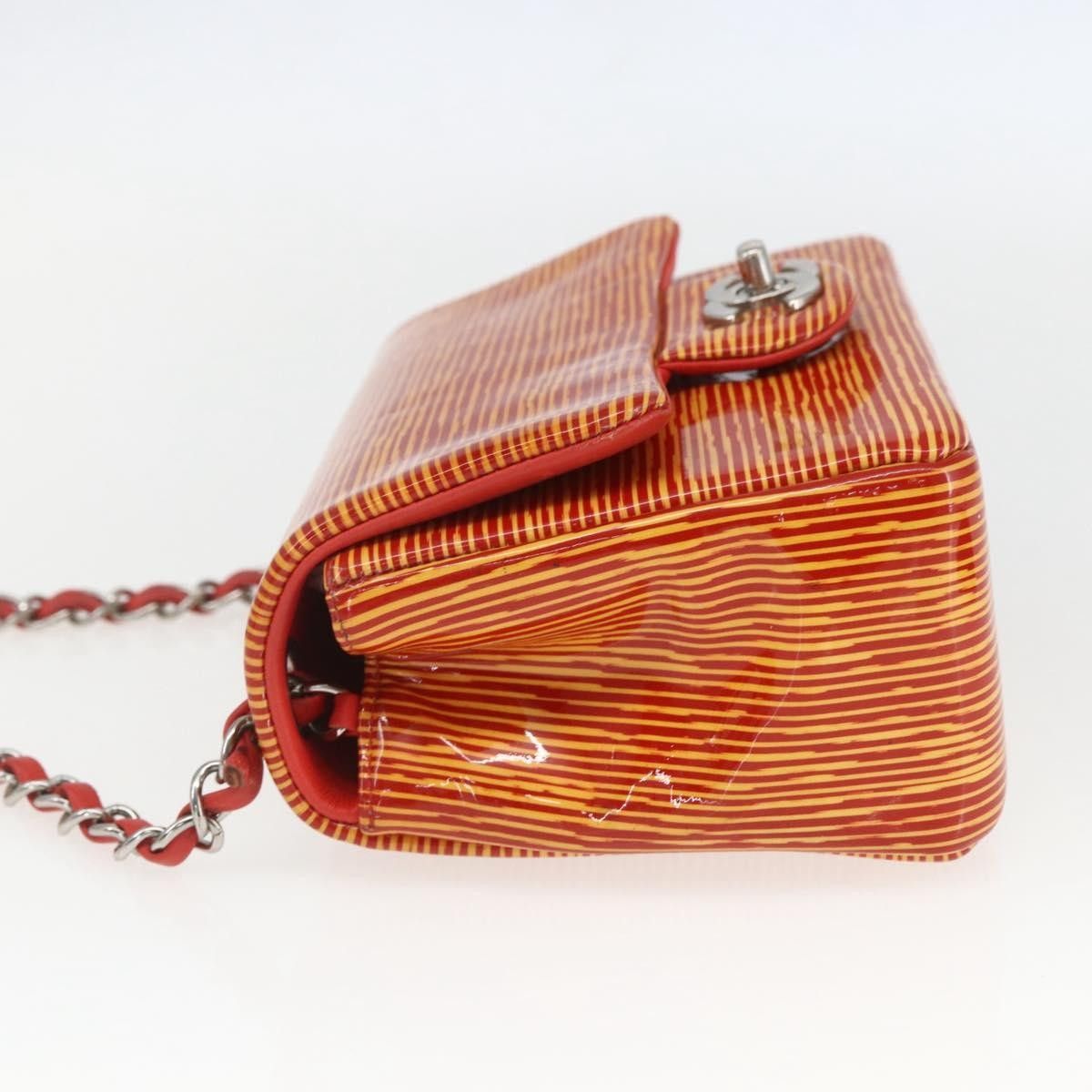 Chanel Chanel Square Classic Single Flap Bag Printed Patent Size ONE SIZE - 3 Thumbnail