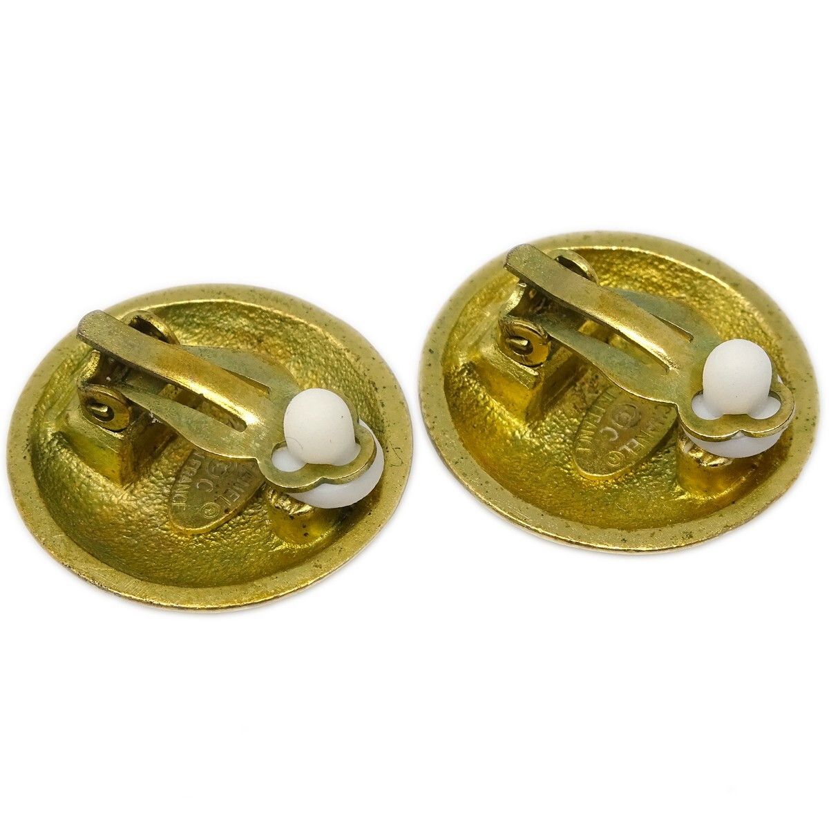 Chanel Chanel CC Button Clip-On Earrings Metal Size ONE SIZE - 2 Thumbnail