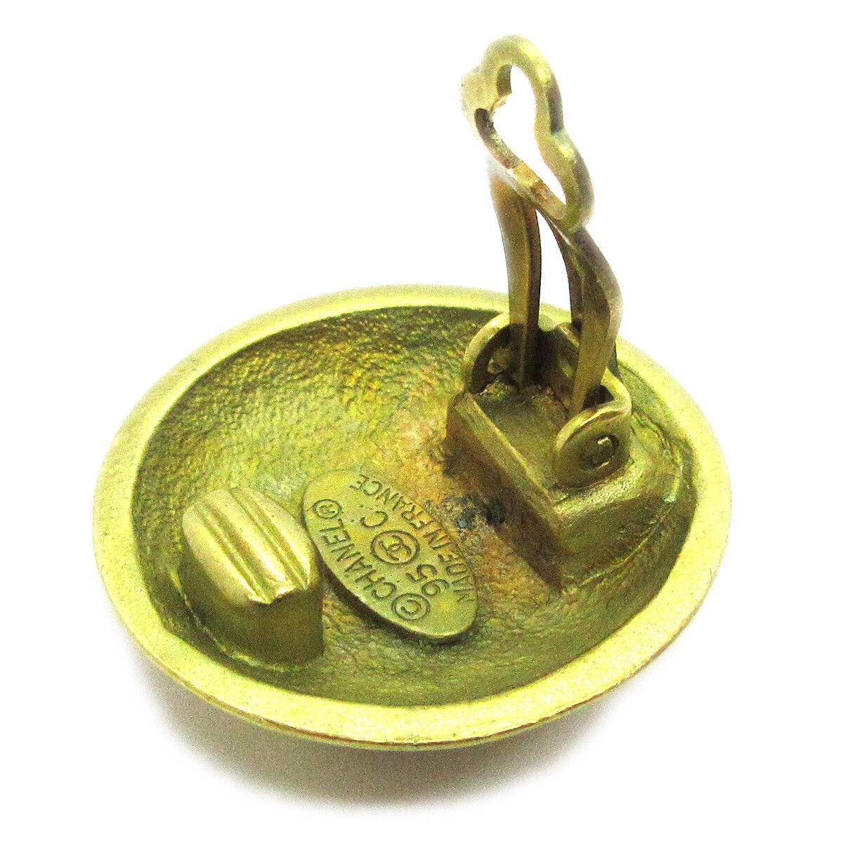 Chanel Chanel CC Button Clip-On Earrings Metal Size ONE SIZE - 3 Thumbnail