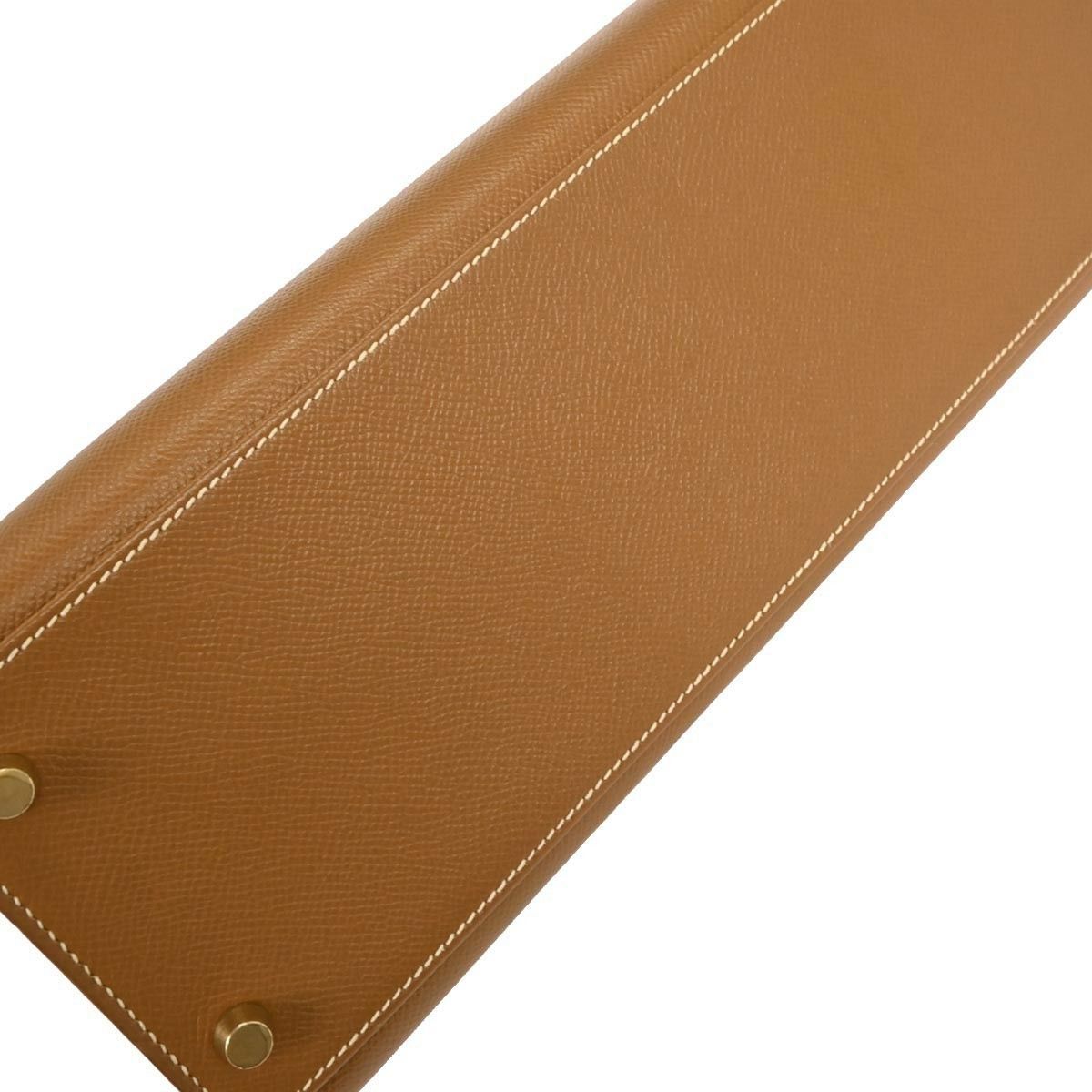 Hermes Hermes Kelly Handbag Calf leather with hardware gold Size ONE SIZE - 7 Thumbnail