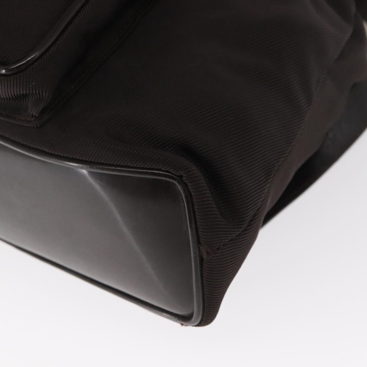 Gucci Gucci Vintage Bamboo Backpack Nylon and Patent Leather Size ONE SIZE - 12 Thumbnail