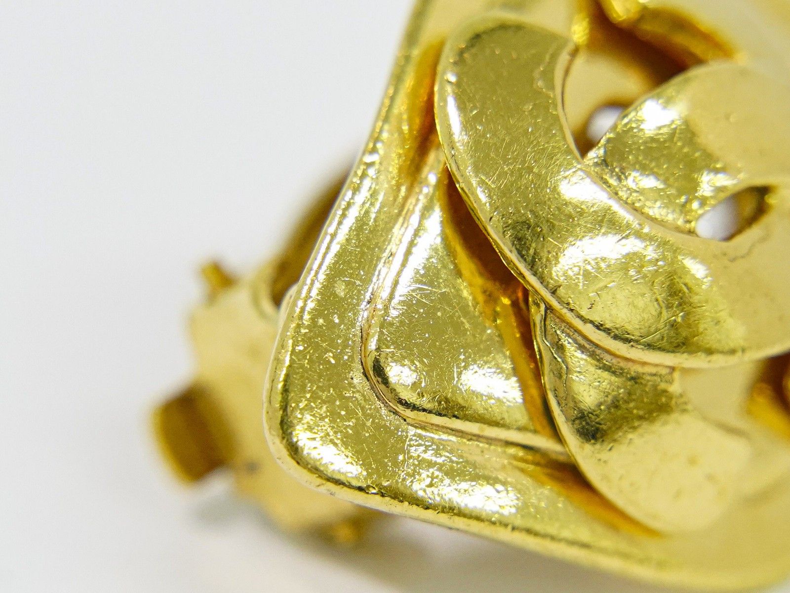 Chanel Chanel Vintage CC Diamond Shape Clips-On Earrings Gold-Plated Size ONE SIZE - 8 Thumbnail