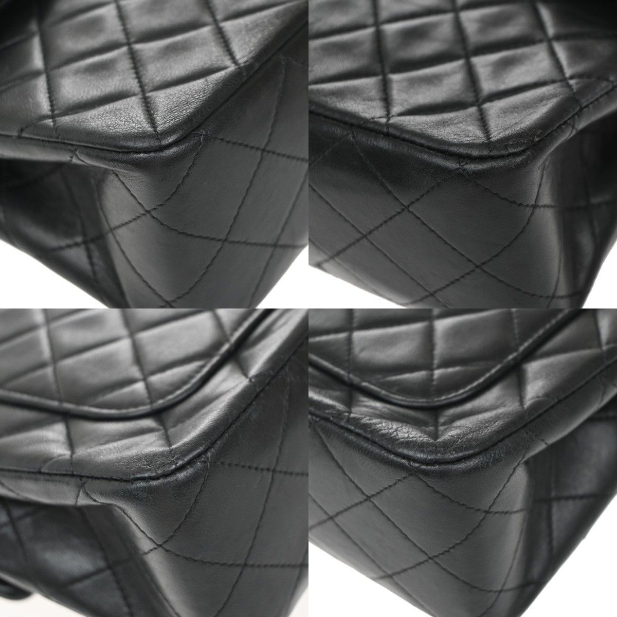 Chanel Chanel Vintage Classic Double Flap Bag Quilted Lambskin Size ONE SIZE - 9 Thumbnail