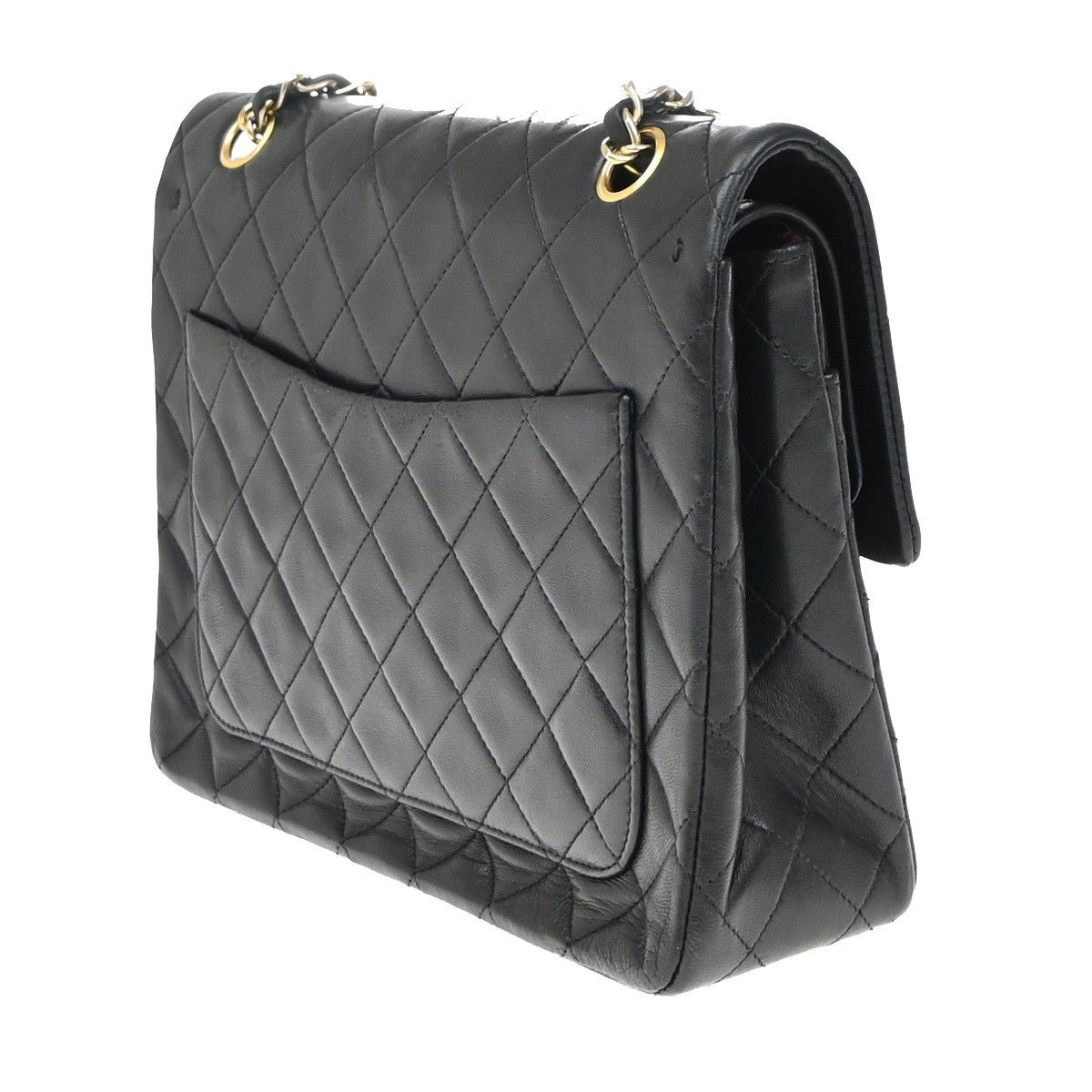 Chanel Chanel Vintage Classic Double Flap Bag Quilted Lambskin Size ONE SIZE - 4 Thumbnail