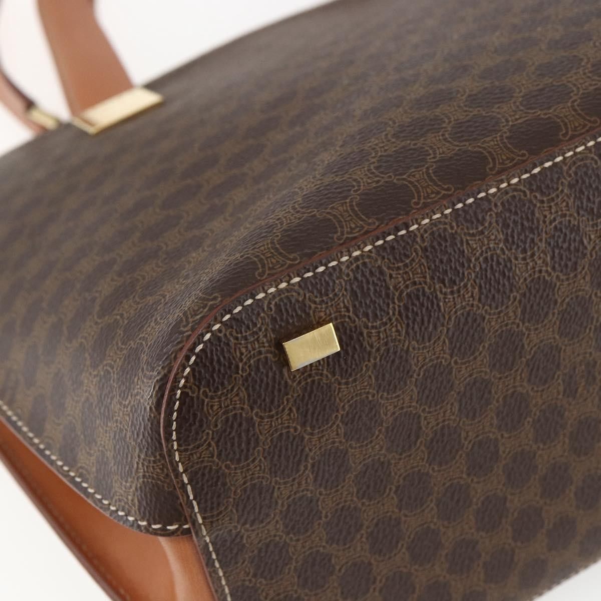 Celine Celine Vintage Macadam Handbag Canvas and Leather Size ONE SIZE - 9 Thumbnail