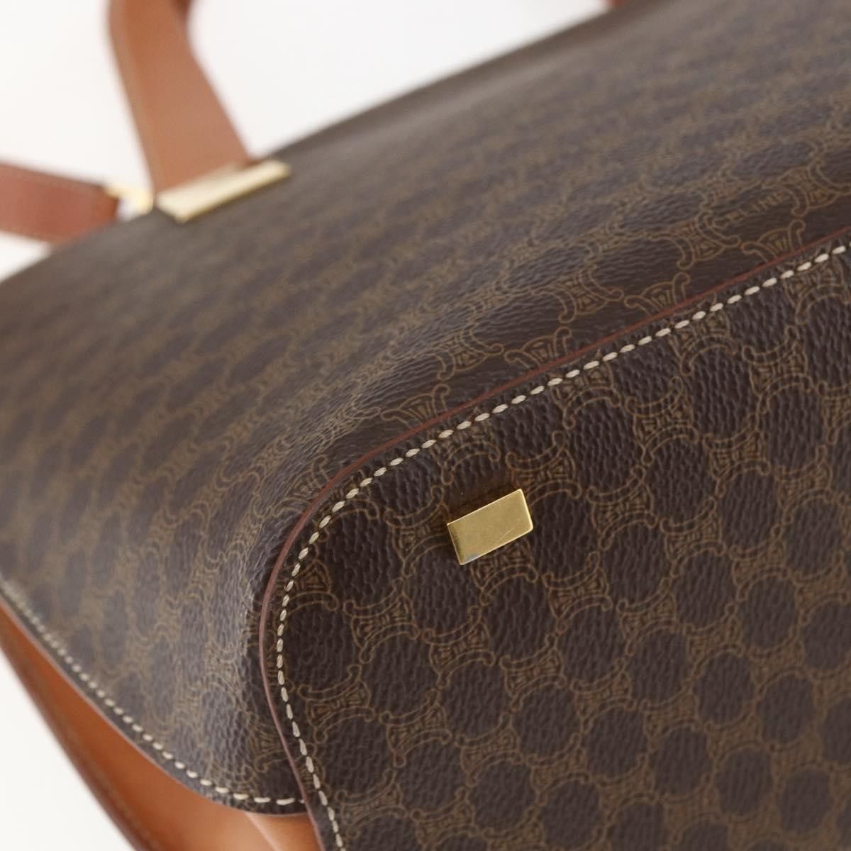 Celine Celine Vintage Macadam Handbag Canvas and Leather Size ONE SIZE - 11 Thumbnail