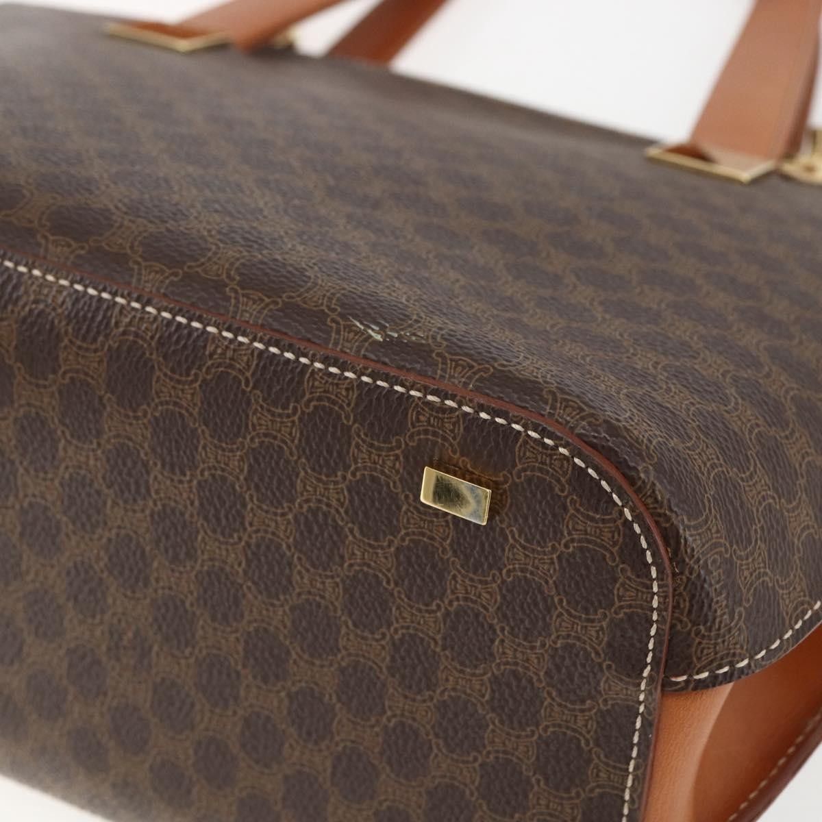 Celine Celine Vintage Macadam Handbag Canvas and Leather Size ONE SIZE - 12 Thumbnail
